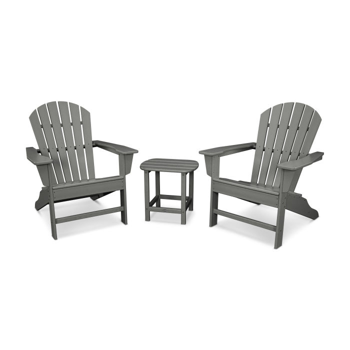 Polywood South Beach Adirondack 3 Piece Set Pws175 1 South Beach Adirondack 3 Piece Set