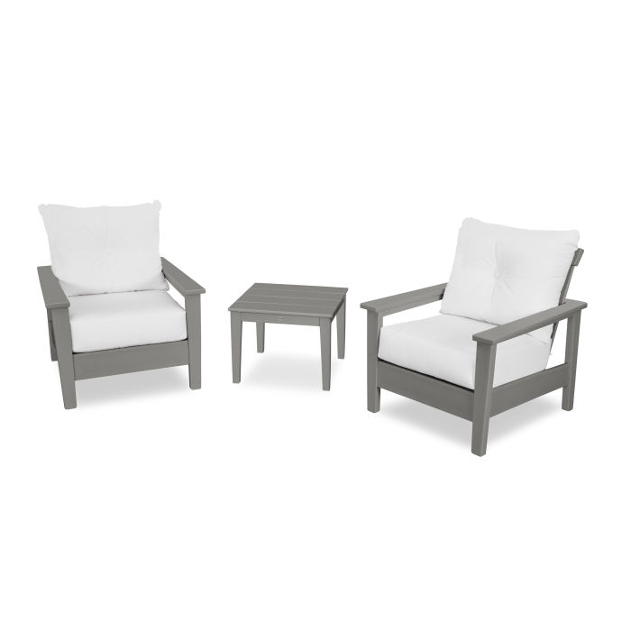 Polywood Prescott 3 Piece Deep Seating Set Pws490 2